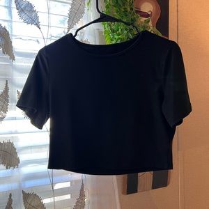 Cute black crop top